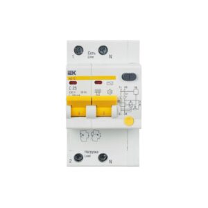 RCBO IEK KARAT AD12 2P 25A 4.5kA 100mA