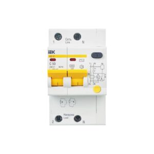 RCBO IEK KARAT AD12 2P 50A 4.5kA 100mA