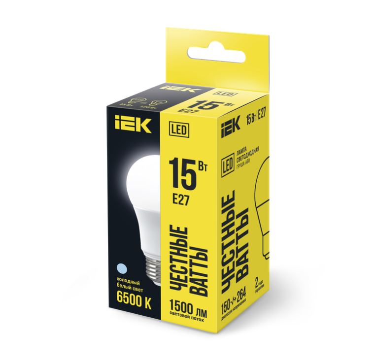 Đèn Led Bulb Bóng Quả Lê 15W A60 Đui E27 – Trắng 6500k IEK - Ảnh 2