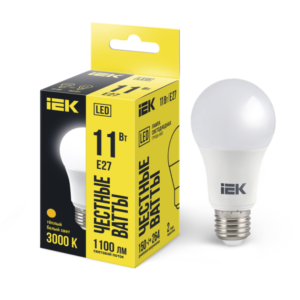 Đèn Led Bulb Bóng Quả Lê 10W A60 Đui E27 – Vàng 3000k IEK