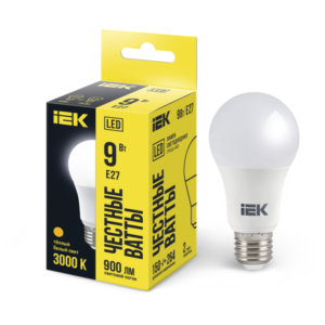 Đèn Led Bulb Bóng Quả Lê 8W A60 Đui E27 – Vàng 3000k IEK